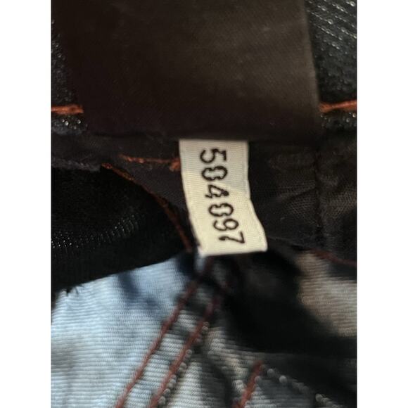 Express Jeans Stella Boot Cut Low Rise Dark Wash Stretch Shimmery Women's 8 Y2K - Picture 12 of 16